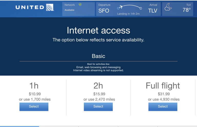 How Much Does Wifi Cost On United Airlines?